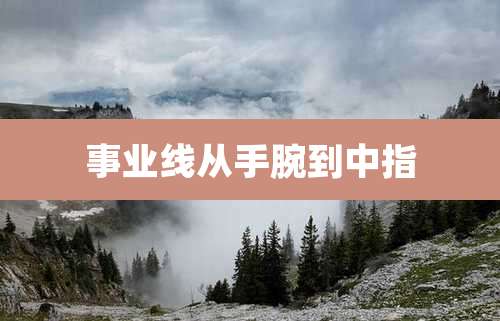 事业线从手腕到中指