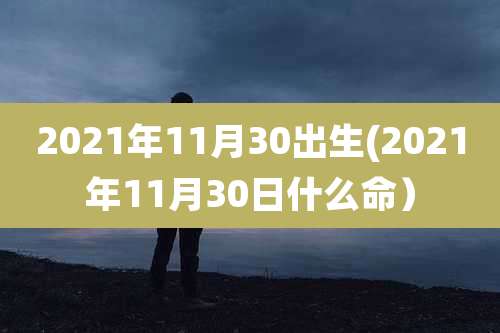 2021年11月30出生(2021年11月30日什么命）