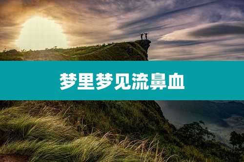 梦里梦见流鼻血