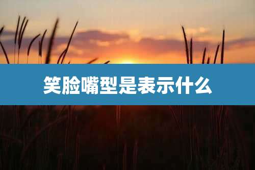 笑脸嘴型是表示什么