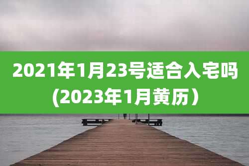 2021年1月23号适合入宅吗(2023年1月黄历）