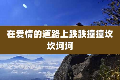 在爱情的道路上跌跌撞撞坎坎坷坷