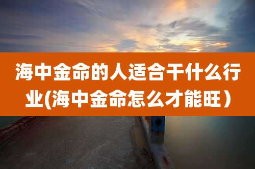 海中金命的人适合干什么行业(海中金命怎么才能旺)