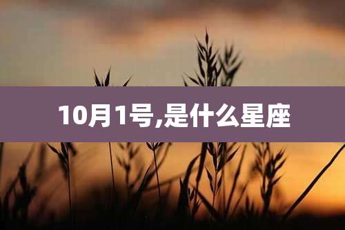 10月1号,是什么星座