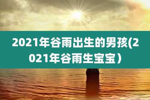 2021年谷雨出生的男孩(2021年谷雨生宝宝）