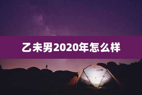 乙未男2020年怎么样