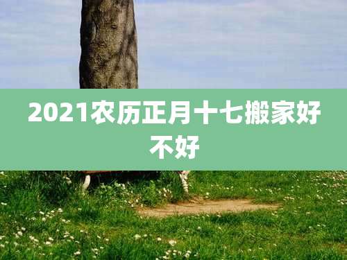 2021农历正月十七搬家好不好