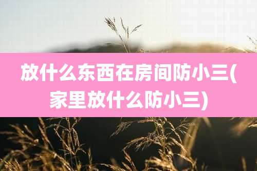 放什么东西在房间防小三(家里放什么防小三)