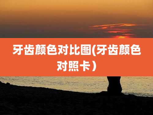 牙齿颜色对比图(牙齿颜色对照卡)