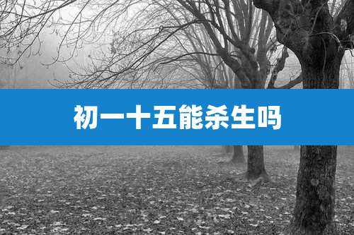 初一十五能杀生吗