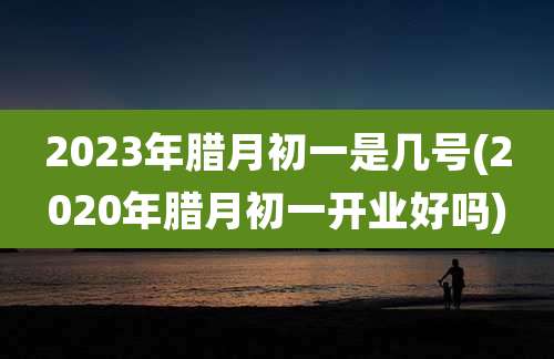 2023年腊月初一是几号(2020年腊月初一开业好吗)