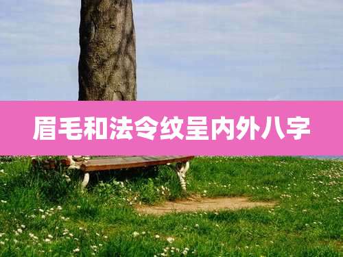 眉毛和法令纹呈内外八字