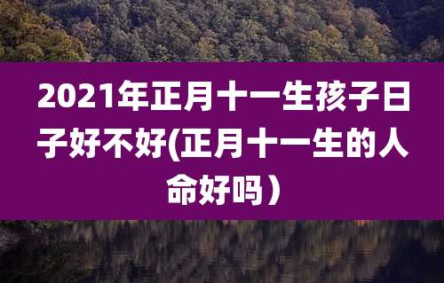 2021年正月十一生孩子日子好不好(正月十一生的人命好吗）