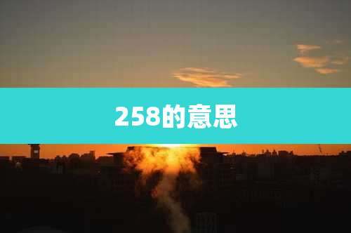 258的意思
