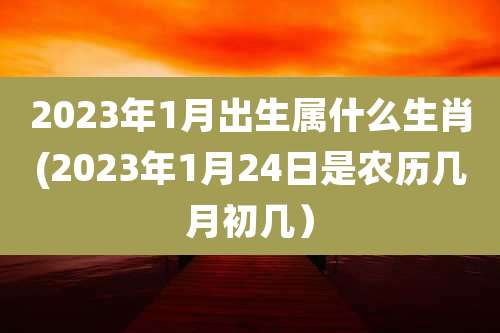 2023年1月出生属什么生肖(2023年1月24日是农历几月初几）