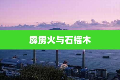 霹雳火与石榴木