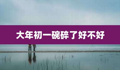 大年初一碗碎了好不好