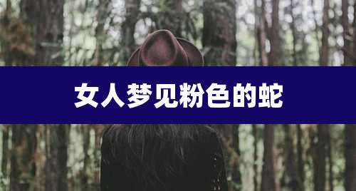 女人梦见粉色的蛇