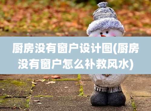 厨房没有窗户设计图(厨房没有窗户怎么补救风水)