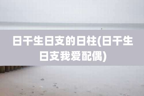 日干生日支的日柱(日干生日支我爱配偶)