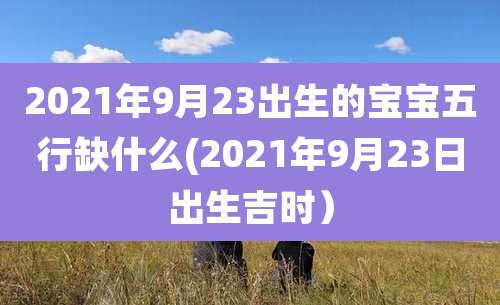 2021年9月23出生的宝宝五行缺什么(2021年9月23日出生吉时）