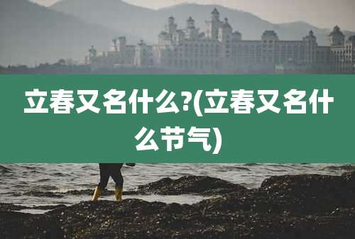 立春又名什么?(立春又名什么节气)