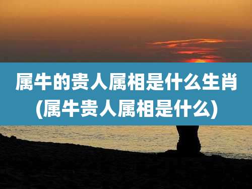 属牛的贵人属相是什么生肖(属牛贵人属相是什么)