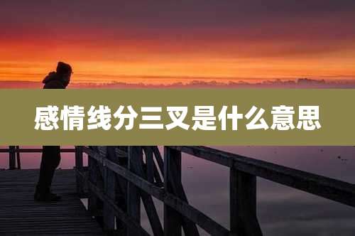 感情线分三叉是什么意思