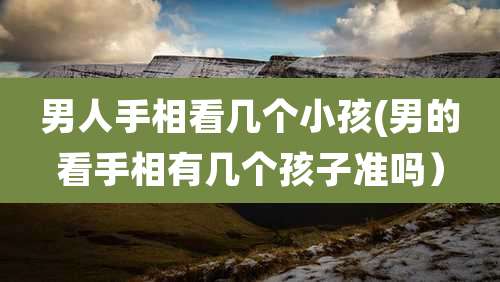 男人手相看几个小孩(男的看手相有几个孩子准吗)