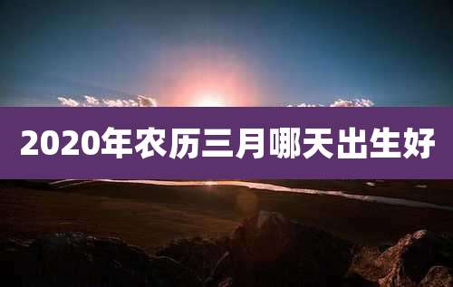 2020年农历三月哪天出生好
