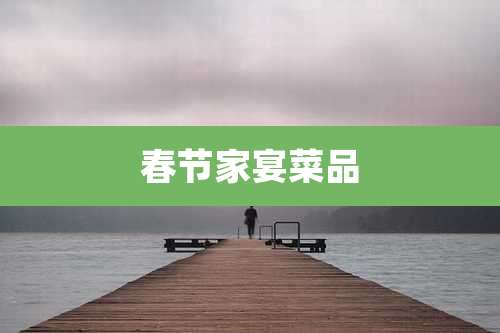 春节家宴菜品