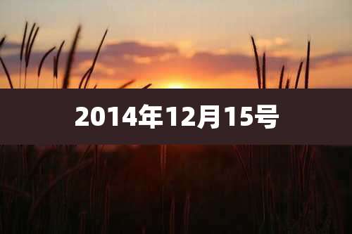 2014年12月15号