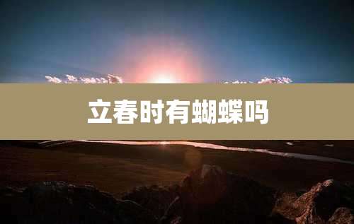 立春时有蝴蝶吗