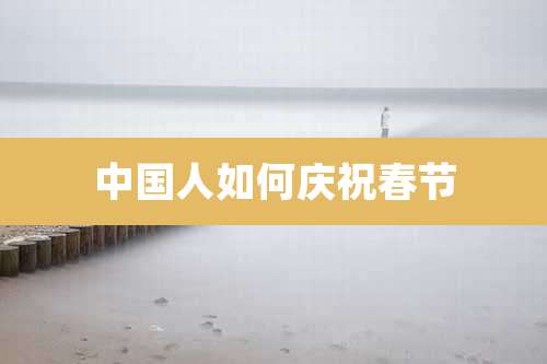 中国人如何庆祝春节