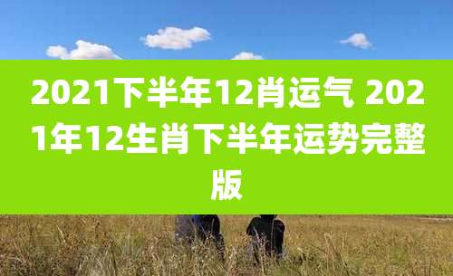 2021下半年12肖运气 2021年12生肖下半年运势完整版
