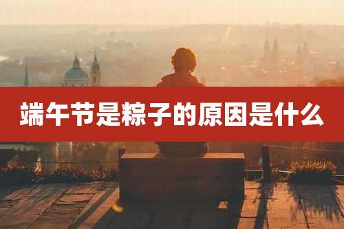 端午节是粽子的原因是什么
