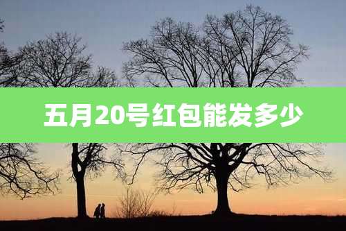 五月20号红包能发多少