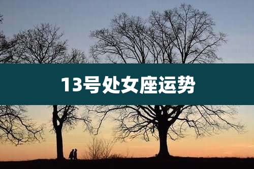 13号处女座运势