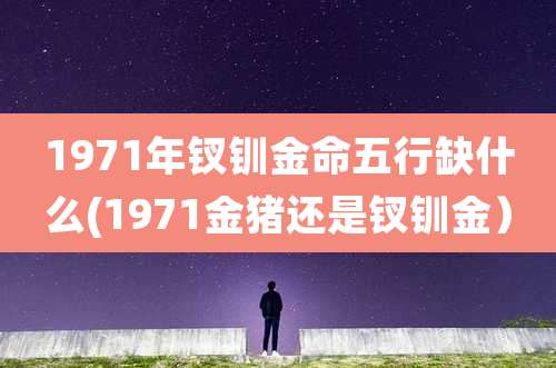 1971年钗钏金命五行缺什么(1971金猪还是钗钏金)