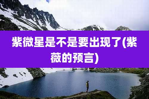 紫微星是不是要出现了(紫薇的预言)