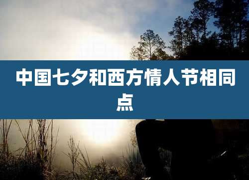 中国七夕和西方情人节相同点