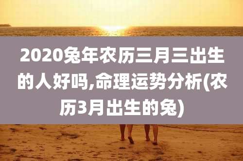 2020兔年农历三月三出生的人好吗,命理运势分析(农历3月出生的兔)