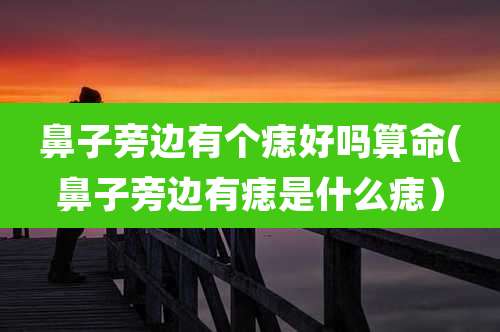 鼻子旁边有个痣好吗算命(鼻子旁边有痣是什么痣)