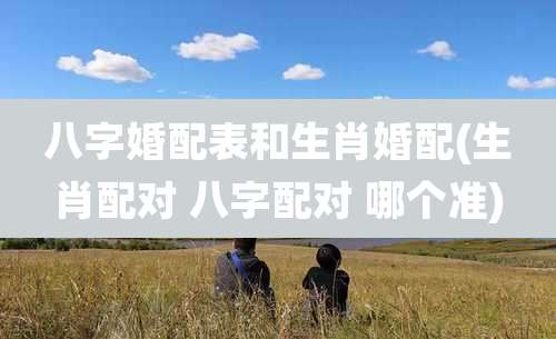 八字婚配表和生肖婚配(生肖配对 八字配对 哪个准)