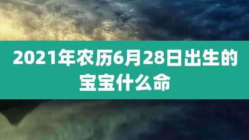 2021年农历6月28日出生的宝宝什么命