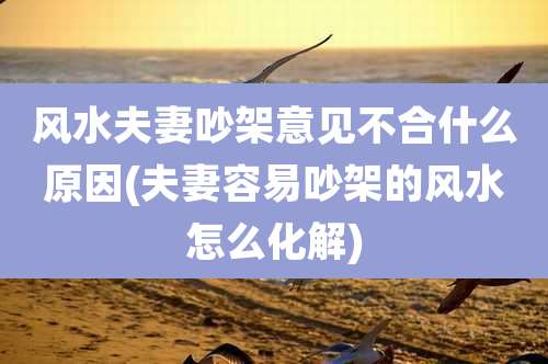 风水夫妻吵架意见不合什么原因(夫妻容易吵架的风水怎么化解)