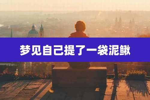 梦见自己提了一袋泥鳅