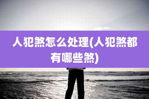 人犯煞怎么处理(人犯煞都有哪些煞)