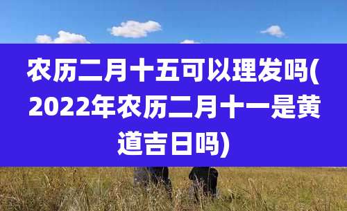 农历二月十五可以理发吗(2022年农历二月十一是黄道吉日吗)