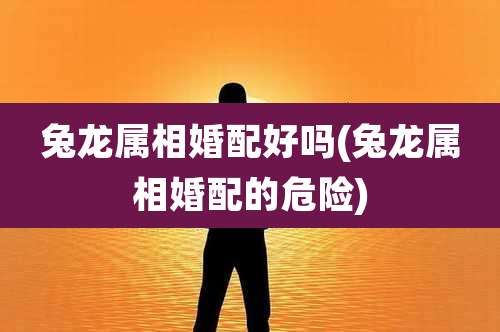 兔龙属相婚配好吗(兔龙属相婚配的危险)
